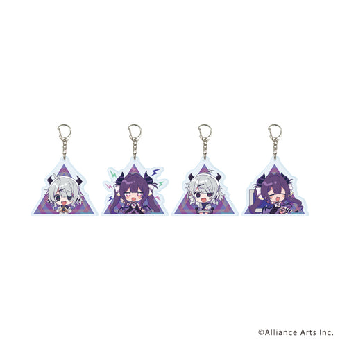 『ゆんゆん電波シンドローム』アクリルキーホルダー09/コンプリートセット(全4種)(ミニキャライラスト)