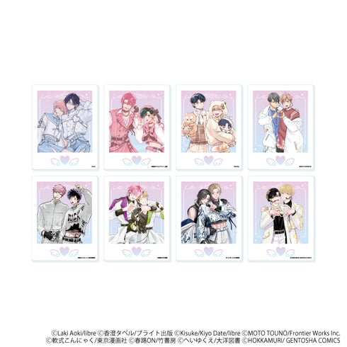"Group-Favorite BL Fair ~Café Time with the Idols~" Acrylic Card 02 / Complete Set (8 Varieties) (Original Illustration)