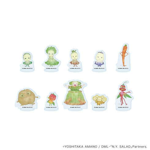 『やさいのようせい N.Y.SALAD』アクリルぷちスタンド01/コンプリートセット(全10種)(公式イラスト)