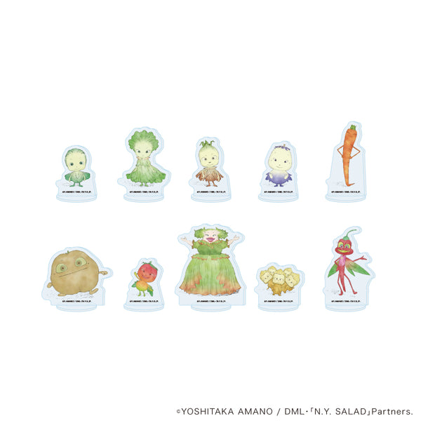 『やさいのようせい N.Y.SALAD』アクリルぷちスタンド01/コンプリートセット(全10種)(公式イラスト)