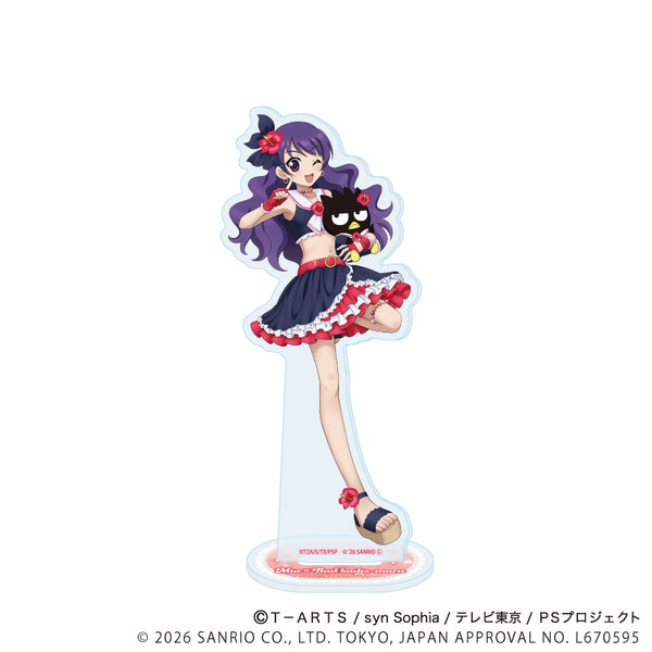 『プリティーシリーズ×サンリオキャラクターズ』アクリルスタンド03/上葉みあ×バッドばつ丸(コラボイラスト)
