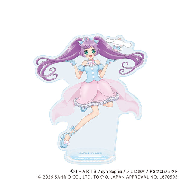 『プリティーシリーズ×サンリオキャラクターズ』アクリルスタンド07/真中らぁら×シナモロール(コラボイラスト)
