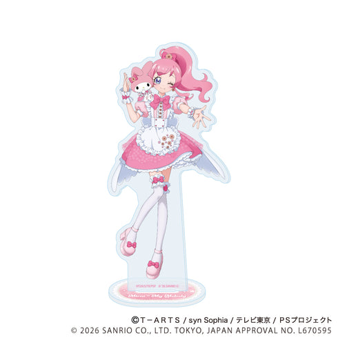 『プリティーシリーズ×サンリオキャラクターズ』アクリルスタンド11/桃山みらい×マイメロディ(コラボイラスト)