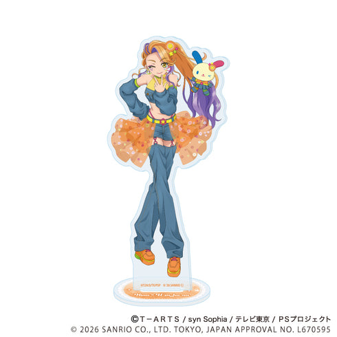 『プリティーシリーズ×サンリオキャラクターズ』アクリルスタンド14/弥生ひな×ウサハナ(コラボイラスト)