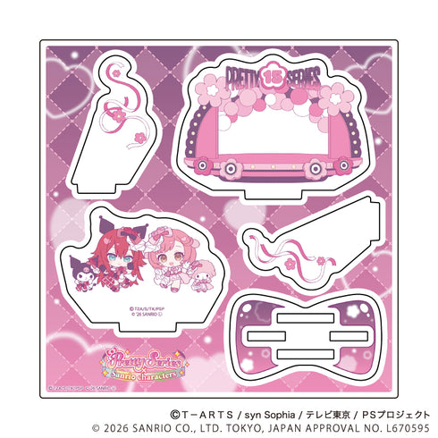 『プリティーシリーズ×サンリオキャラクターズ』アクリルスタンドプレート03/彩瀬なる×マイスウィートピアノ&蓮城寺べる×クロミ(コラボイラスト)