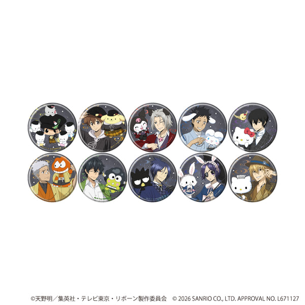 『家庭教師ヒットマンREBORN!×SANRIO CHARACTERS』缶バッジ57ミリ08/コンプリートセット(全10種)(コラボイラスト)
