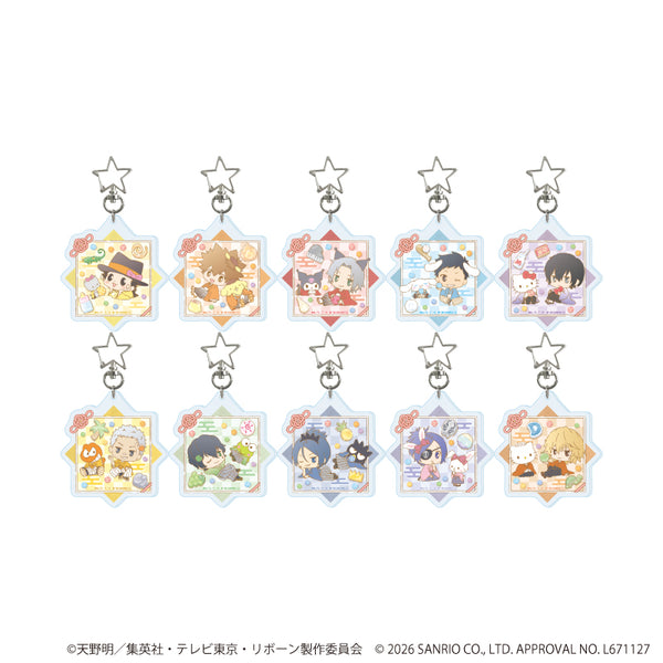 『家庭教師ヒットマンREBORN!×SANRIO CHARACTERS』星型ナスカンアクリルキーホルダー01/コンプリートセット(全10種)(コラボイラスト)