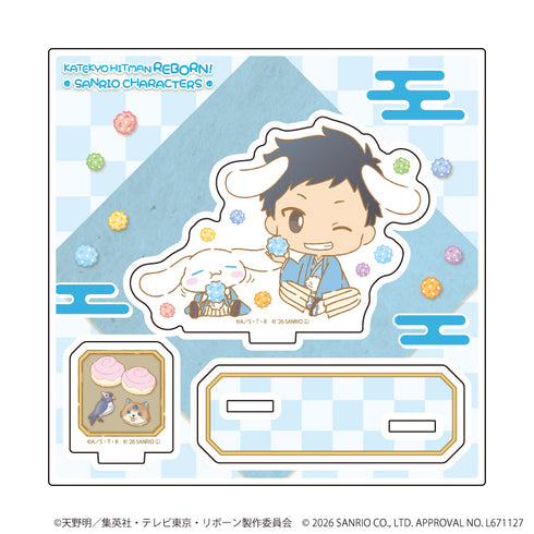 『家庭教師ヒットマンREBORN!×SANRIO CHARACTERS』アクリルスタンドプレート14/山本武×シナモロール(コラボイラスト)