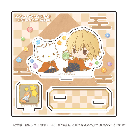 『家庭教師ヒットマンREBORN!×SANRIO CHARACTERS』アクリルスタンドプレート20/ディーノ×ディアダニエル(コラボイラスト)