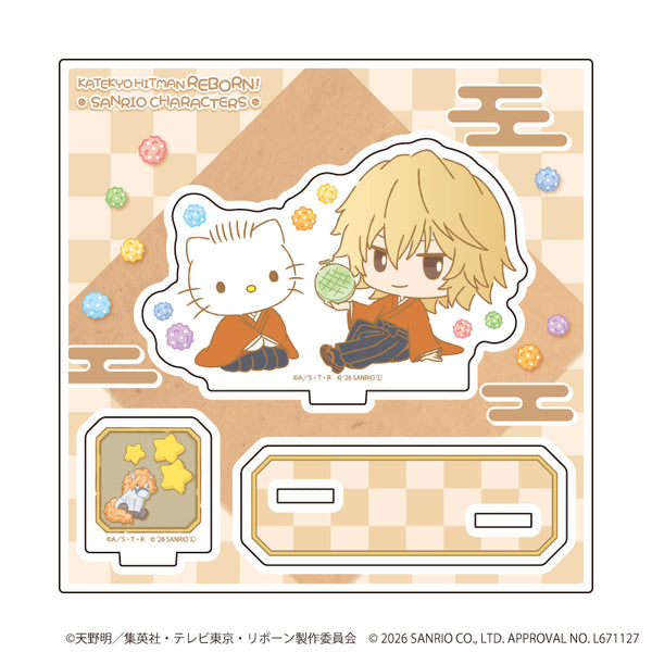 『家庭教師ヒットマンREBORN!×SANRIO CHARACTERS』アクリルスタンドプレート20/ディーノ×ディアダニエル(コラボイラスト)