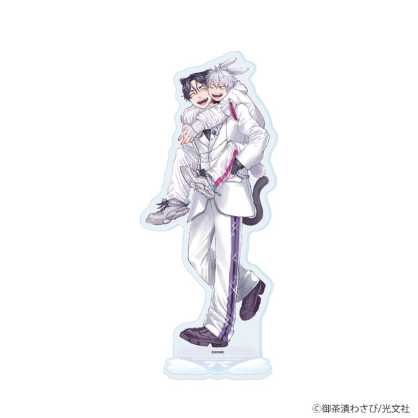 『御茶漬わさび先生』アクリルスタンド01/「箱推しBLフェア~アイドルたちとのカフェタイム~」(描き下ろしイラスト)