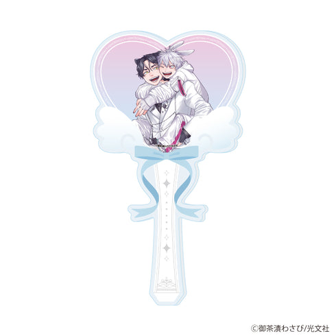 "Ocha-zuke Wasabi-sensei" Acrylic Sticker 01 / "Group-Favorite BL Fair ~Café Time with Idols~" (Original Illustration)
