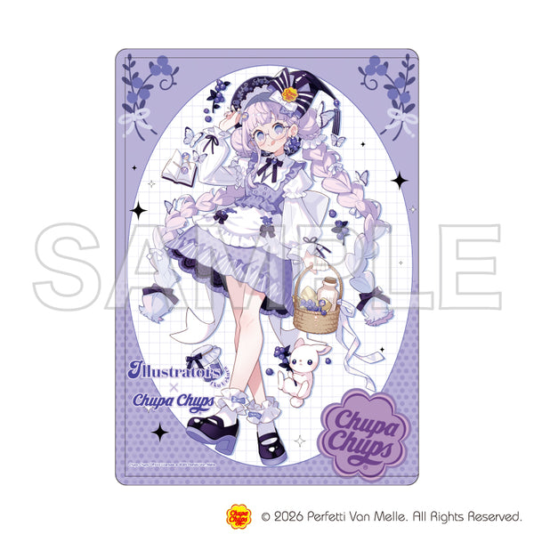 《多位插畫家×Chupa Chups》角色透明收納盒 03/上倉艾克 A(聯名插畫)