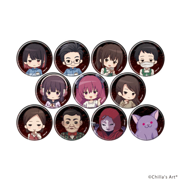 "Chilla’s Art" Pin Badge 01 / Complete Set (All 11 Varieties) (Graphic Art Illustrations)