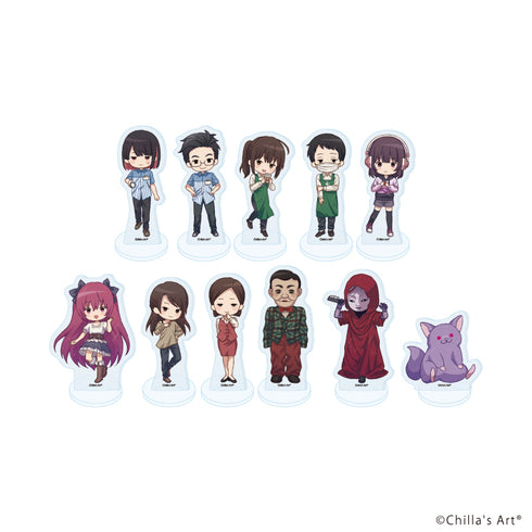 "Chilla’s Art" Acrylic Mini Stands 01 / Complete Set (11 Varieties) (Graph Art Illustrations)