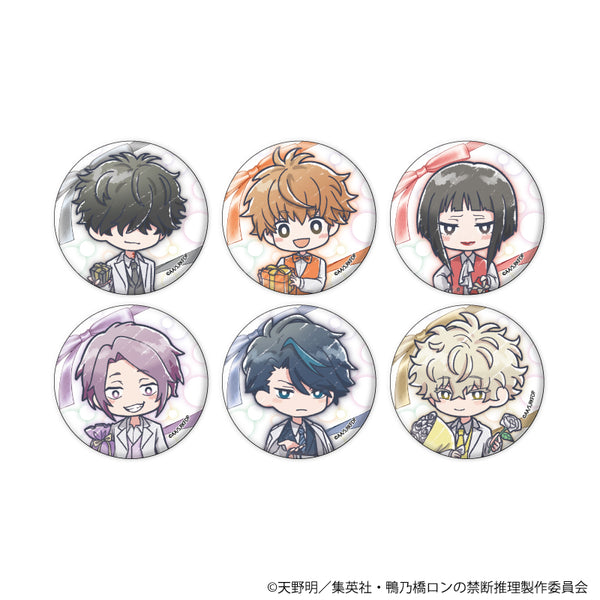 『鴨乃橋ロンの禁断推理』缶バッジ07/贈り物ver. コンプリートセット(全6種)(グラフアートイラスト)