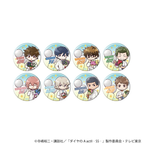 『ダイヤのA actII -Second Season-』缶バッジ03/誕生花ver. コンプリートセット(全8種)(グラフアートイラスト)