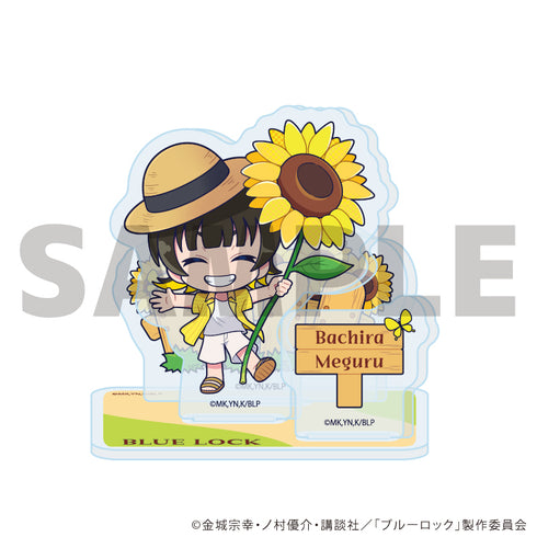 『ブルーロック』アクリルスタンドプレート17/蜂楽 廻 カラフルサンフラワーver.(ミニキャライラスト)