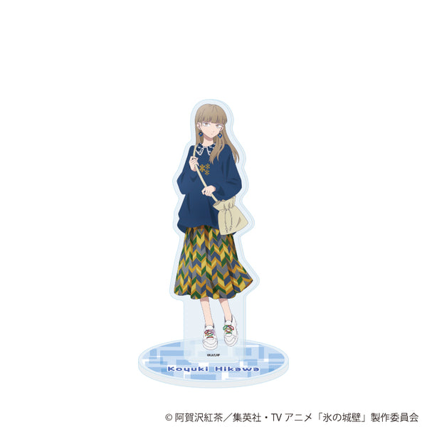 『氷の城壁』アクリルスタンド01/氷川小雪 古着ファッションver.(描き下ろしイラスト)