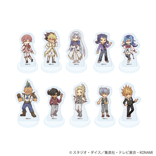 『遊☆戯☆王ZEXAL』アクリルぷちスタンド08/コンプリートセット(全10種)(レトロアートイラスト)