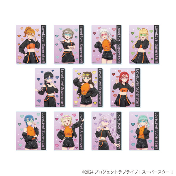『ラブライブ!スーパースター!!』アクリルカード03/ロックテイストver. コンプリートセット(全11種)(描き下ろしイラスト)