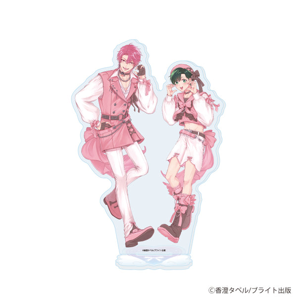 《香澄塔貝爾老師》壓克力立牌01/「全團推BL特展~與偶像們的咖啡時光~」(全新繪製插圖)