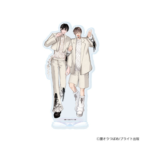 《腰オラ燕子老師》壓克力立牌04/「團體推BL特賣會~與偶像們的咖啡時光~」(全新繪製插圖)