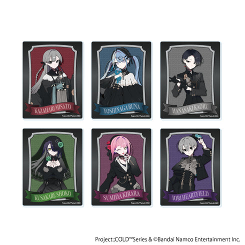 『Project:;COLD』アクリルカードシリーズ」01/コンプリートセット(全6種)(描き下ろしイラスト)