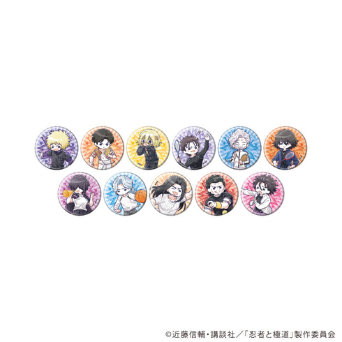 『忍者と極道』缶バッジ02/コンプリートセットA(全11種)(グラフアートイラスト)