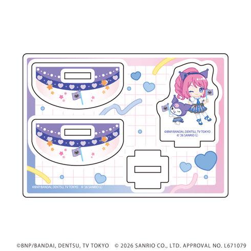 『アイカツスターズ!×サンリオキャラクターズ』ゆらゆらアクリルスタンド02/桜庭ローラ×クロミ(コラボイラスト(ミニキャラ))