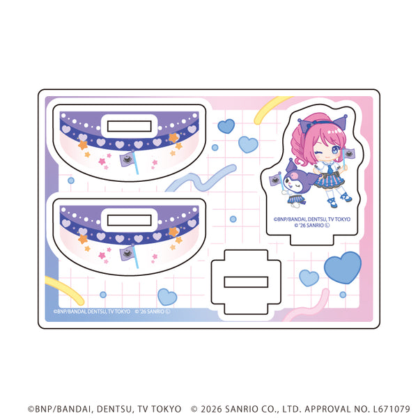 『アイカツスターズ!×サンリオキャラクターズ』ゆらゆらアクリルスタンド02/桜庭ローラ×クロミ(コラボイラスト(ミニキャラ))
