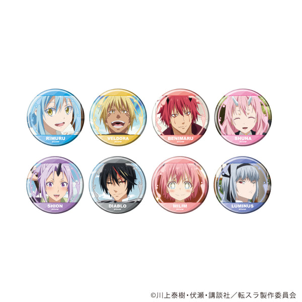 『転生したらスライムだった件』缶バッジ14/コンプリートセット(全8種)(場面写イラスト)