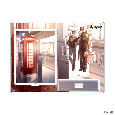 『大河幻想ラジオドラマ魔道祖師』アクリルジオラマ」03/魏無羨&藍忘機(現代) デートver.(描き下ろしイラスト)