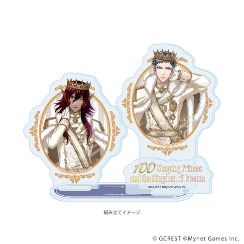"The Kingdom of Dreams and the 100 Sleeping Princes" Acrylic Stand Plate 72 / Jet & Dion (Official Illustration)