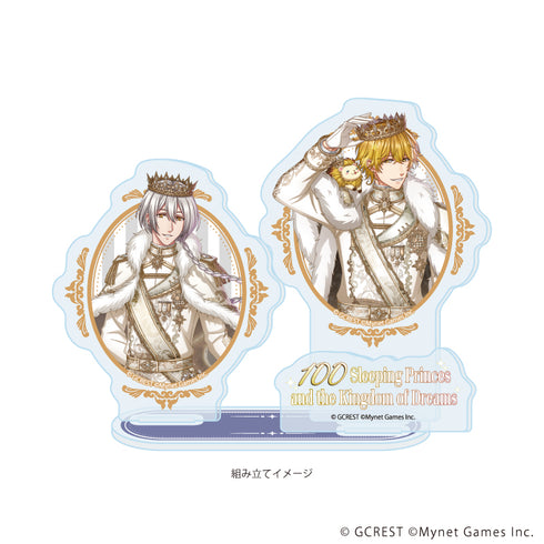 『夢王国と眠れる100人の王子様』アクリルスタンドプレート74/ヘラクレス&ルーク(公式イラスト)