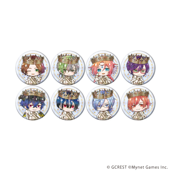 "The Kingdom of Dreams and the 100 Sleeping Princes" Hologram Pin Badge (57mm) 26-Piece Complete Set (8 Varieties Total) (Mini Character Illustrations)