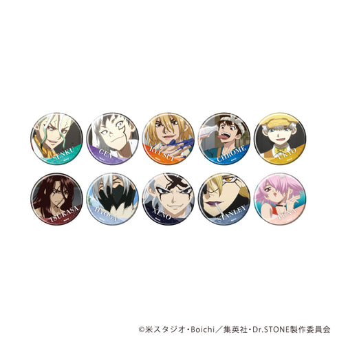 『Dr.STONE』缶バッジ41/コンプリートセット(全10種)(場面写イラスト)
