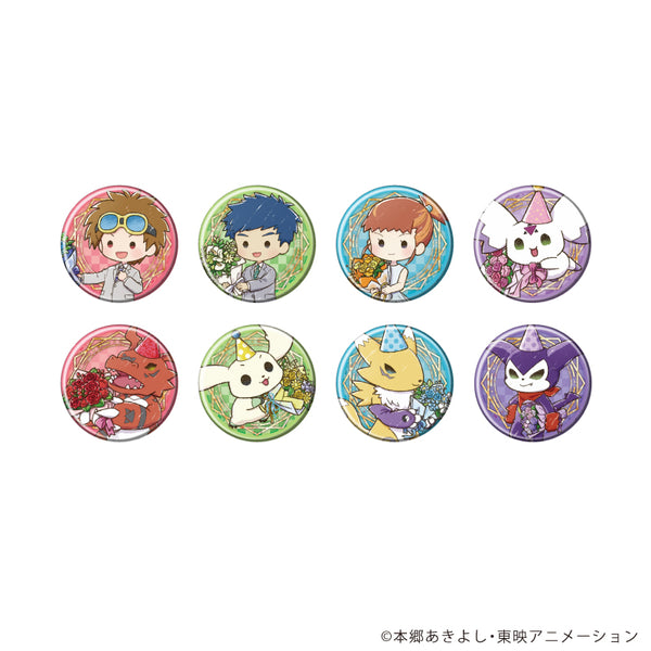 『デジモンテイマーズ』缶バッジ04/お祝いver. コンプリートセット(全8種)(グラフアートイラスト)