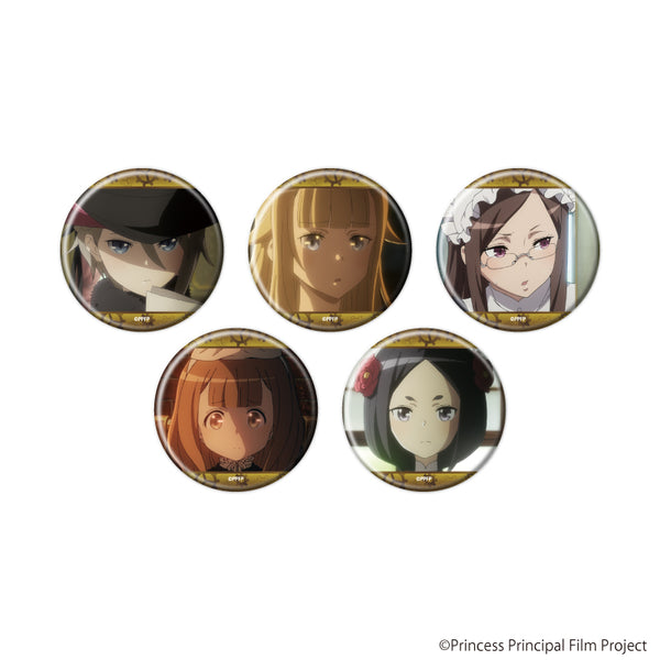 『プリンセス・プリンシパル Crown Handler』缶バッジ03/コンプリートセット(全5種)(場面写イラスト)