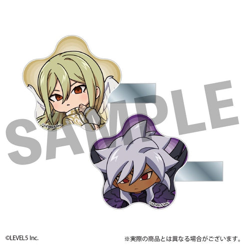 『イナズマイレブン 英雄たちのヴィクトリーロード』アクリルヘアクリップ アフロディ 天使ver.&バダップ・スリード 悪魔ver.