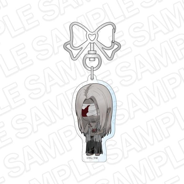 『文字化化』アクリルキーホルダー 銀髪の男 Rose デフォルメ ver.