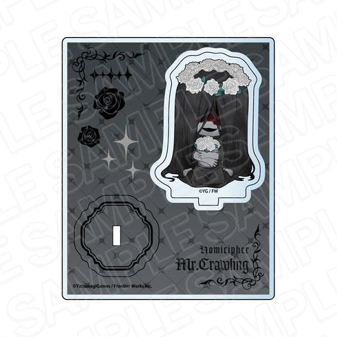 "Moji-ka-ka" Acrylic Stand: Crawling Man Rose (Chibi Version)