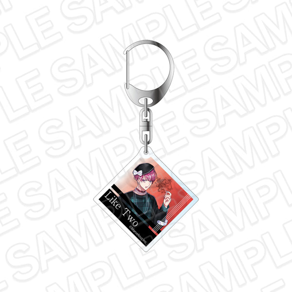 "1000 Gunmen: Rhodoknight" Acrylic Keychain - Like Two Future × Crush Ver.