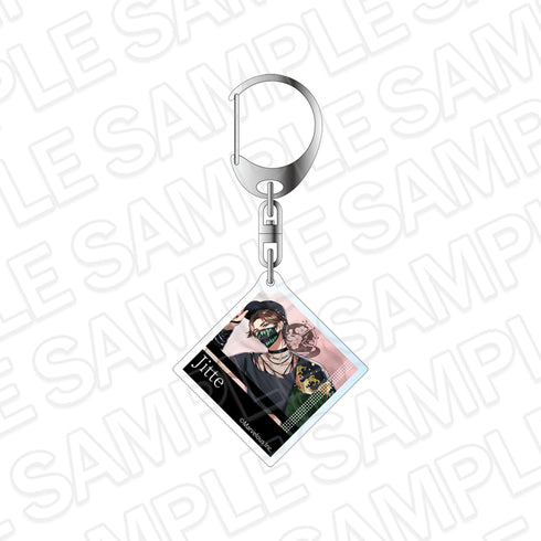 "1000 Gunmen: Rhodoknight" Acrylic Keychain - Jitte (Future × Crush Ver.)