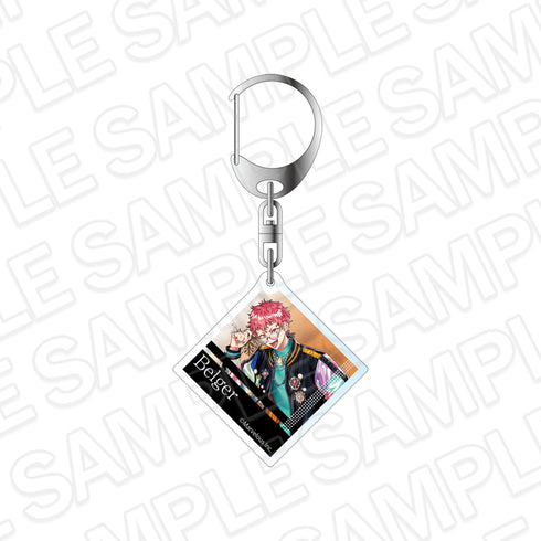 "1000 Gunmen: Rhodoknight" Acrylic Keychain - Berger (Future × Crush Ver.)