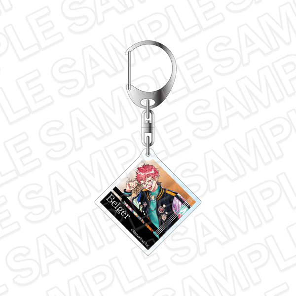 "1000 Gunmen: Rhodoknight" Acrylic Keychain - Berger (Future × Crush Ver.)