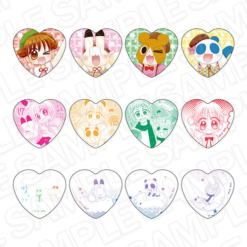 "Animal Yokocho" Heart-Shaped Hologram Pin (Blind Pack) Set