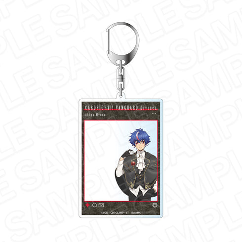 "Cardfight!! Vanguard Divinez: The Phantom Star War" Social Media-Style Acrylic Keychain: Akina Meido (New Victorian Ver.)