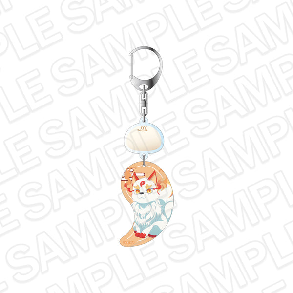 "The Kusunoki Residence with God's Garden" Acrylic Keychain: Mountain God B