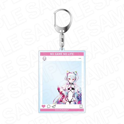 『ノーゲーム・ノーライフ』SNS風アクリルキーホルダー PALE TONE series 白 サイバーバニー ver.